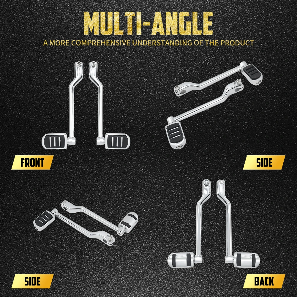 Motorcycle Heel Toe Shift Lever Pedal Front Rear Lever With Shifter Pegs For Harley Touring Softail FL Trike Road King Glide FLH