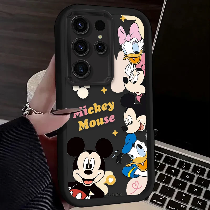 ديزني ميكي ميني حافظة ناعمة لهاتف سامسونج جالاكسي S24 S25 S23 Ultra S22 S21 Plus FE A36 A56 A26 A16 A06 A15 A25 A35 A55 5G غطاء