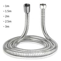 Flexible Stainless Steel Plumbing Hose Shower Head Tube Flexible Bathroom Pipe 1-3m Bath Accessories