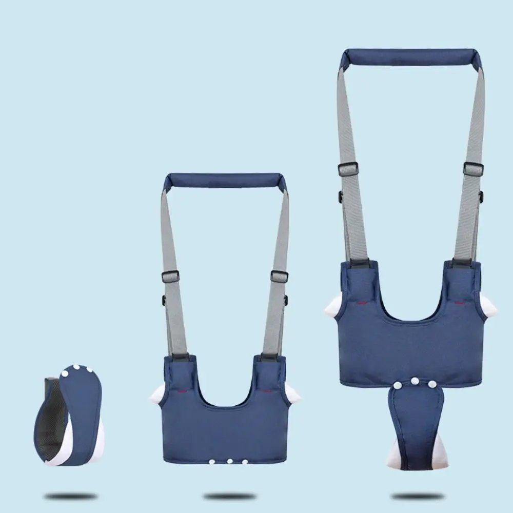 Breathable Design Baby Walking Harness Handheld Handle Removable Crotch Safety Reins Dual-Use Adjustable Strap Baby Walking Aid