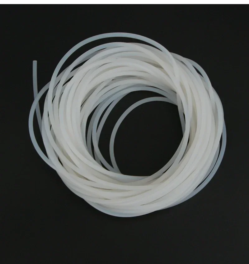 5-10meters Diameter 1 1.5 2 3 4 5 6 7 8 9 10 mm Silicone Rubber wire Rod Silicon Cord Silicone wire Bar, Milky White Color