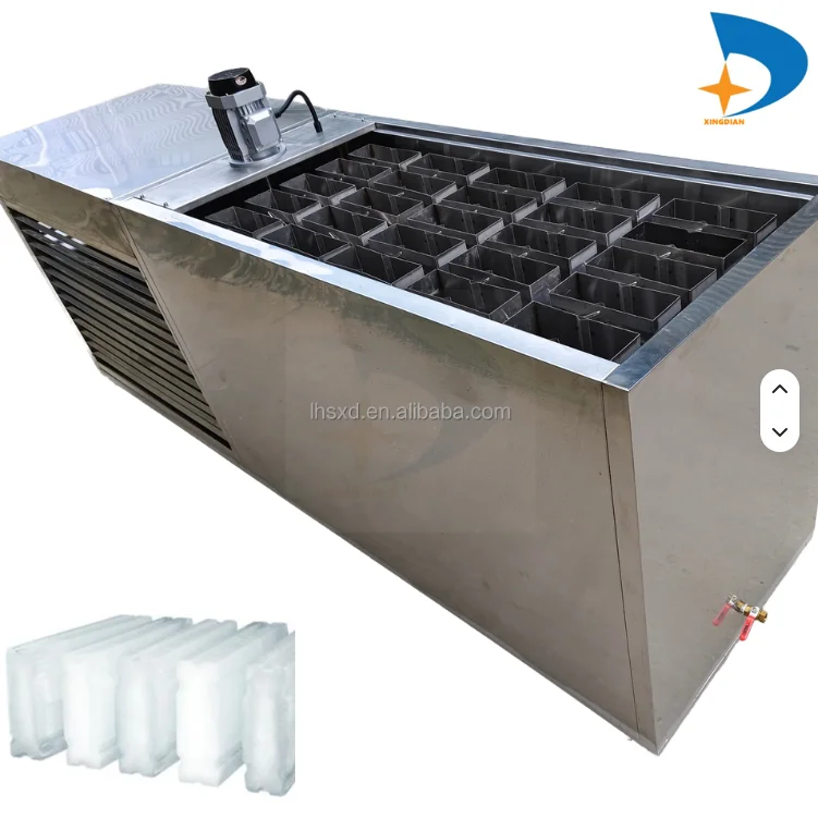 Wholesale Ice Machine Block Making Ice Brick Block Making Machine Restaurant Ice Machine