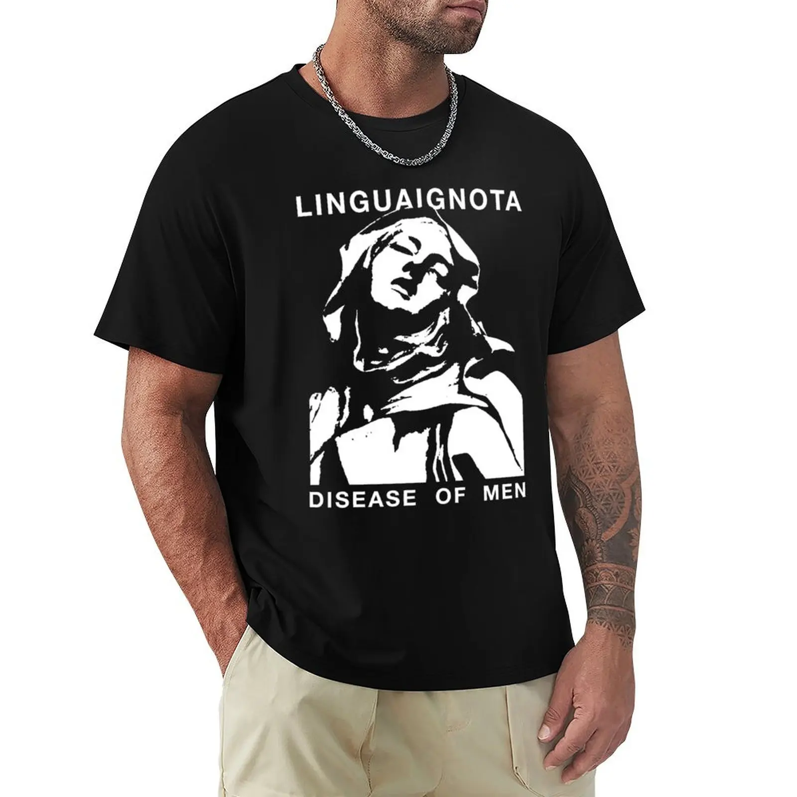 Lingua Ignota Disease Of Men Gift For Men and Women, Gift For Fans, Christmas Day T-Shirt t shirts for man pack cotton T-Shirt
