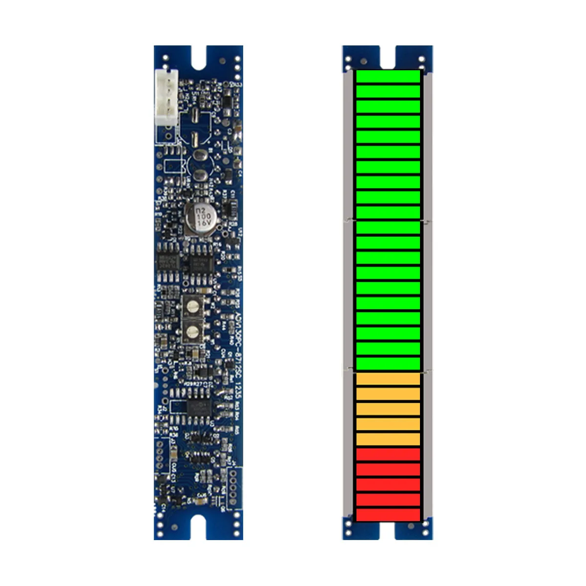 Módulo de pantalla de barógrafo LED 30seg, fuente de alimentación DC5V, señal de entrada de 0-5V, 5R + 5Y + 20G para equipo médico