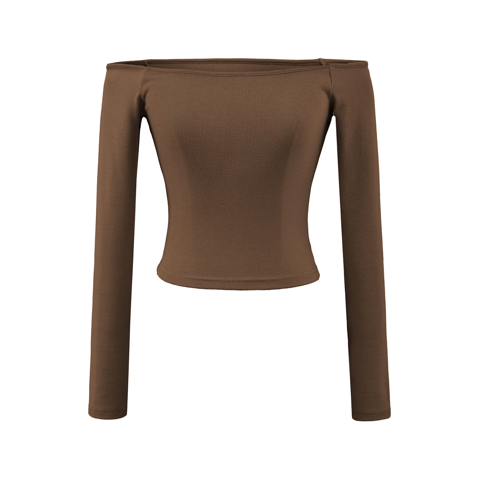 Sexy oulder Bared Long Sve T irt Women Early Autumn Inner Wear Base irt Spicy ort Sle Belly Bared Top Pure Desir...