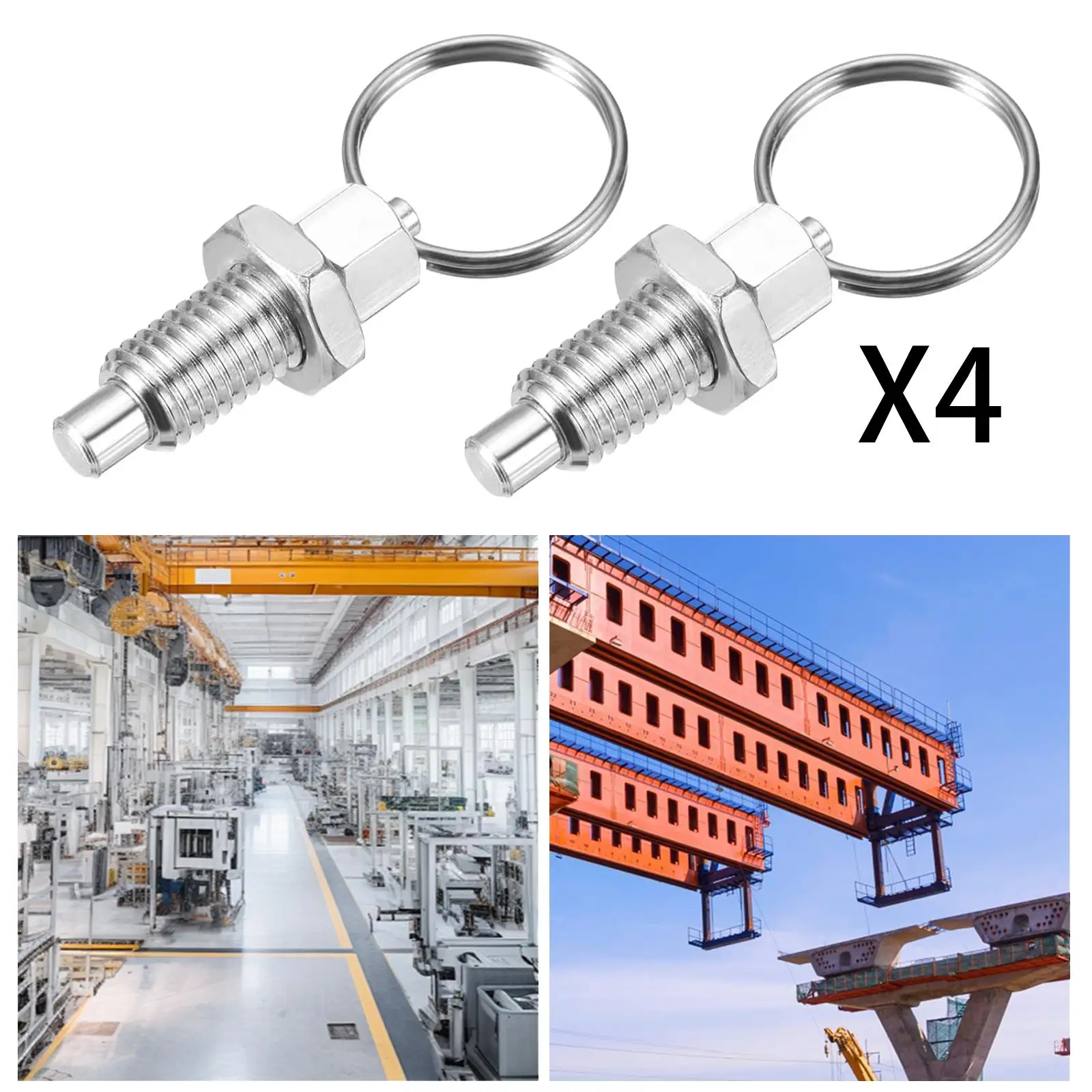 Hand Retractable Stainless Plunger Indexing Pull Knob Appliance Accessory for Electrical Cabinet Equipment