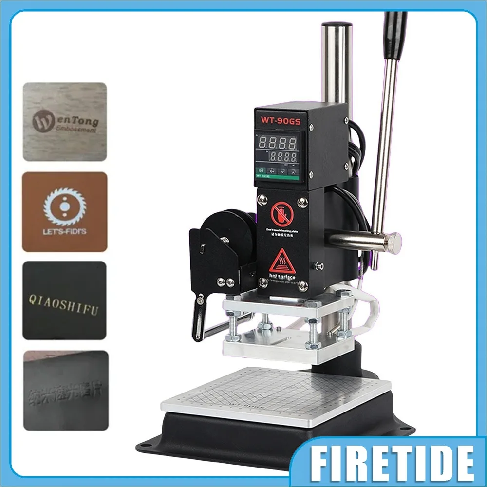 Настольная машина для горячего тиснения фольгой мощностью 500 Вт с держателем, ручная машина для тиснения кожи, диапазон контроля температуры: 50-350 ° C Настольная машина для горячего тиснения фольгой мощностью 500 Вт с держателем, ручная машина для тиснения кожи, диапазон контроля температуры: 50-350 ° C