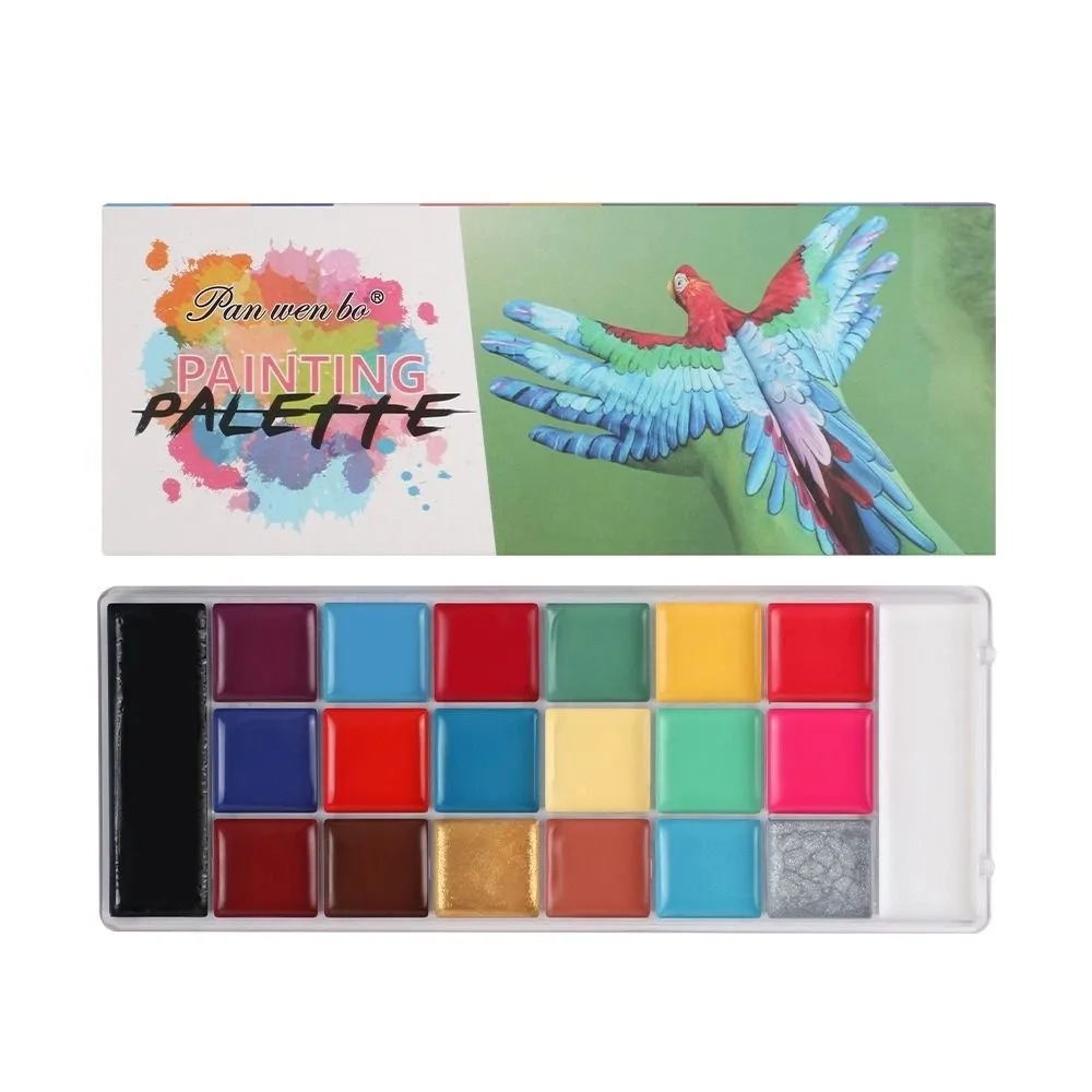 Body Oil Paints Multicolour Body Face Painting Kit Colorful Makeup Body Art Painting Clown Non-toxic Face Painting Palette Party