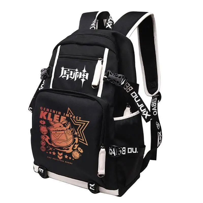 Genshin Impact Xiangqing Merchandise For Boys Girls, Middle And Primary School Students, Anime Casual Travel Laptop Backpack A