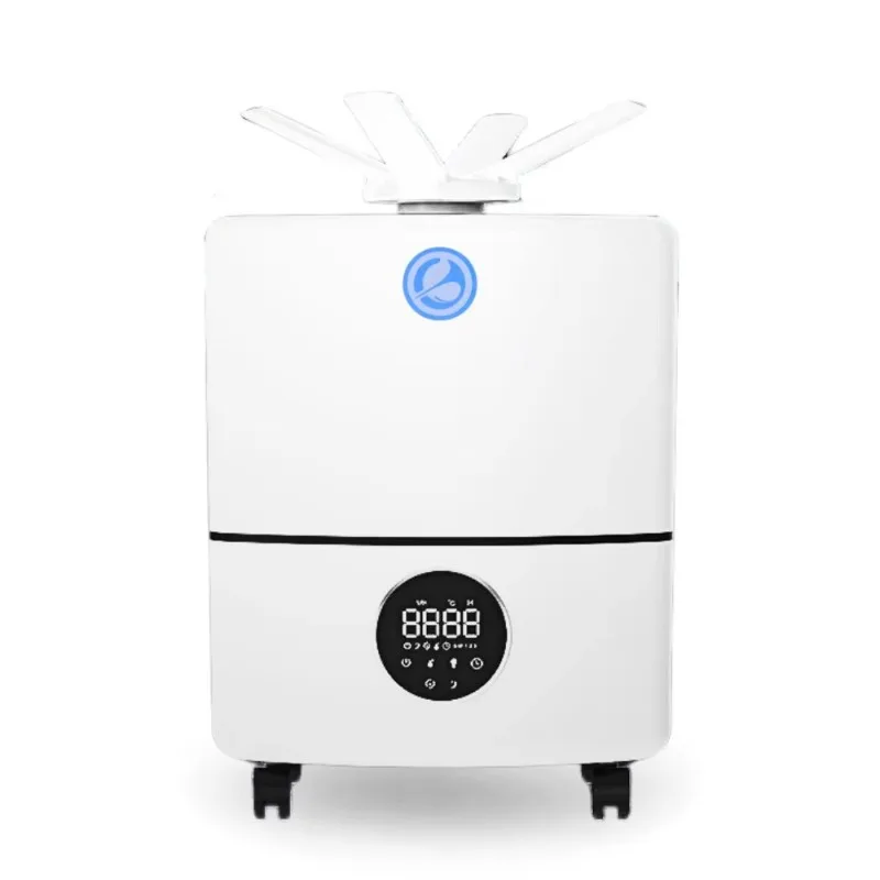 Certified 25L Large Capacity Ultrasonic Humidifier Automatic Humidistat Commercial Plastic Electric Motor Atomizer for Hotel