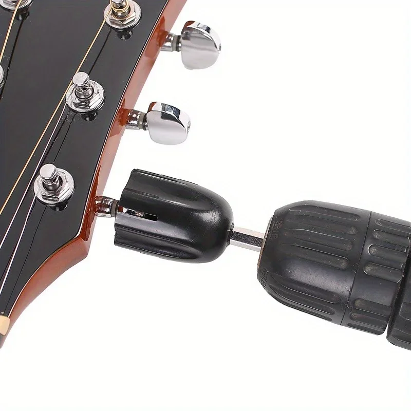 1PC Guitar String Winder Drill Electric String Changer Yukri Folk Electric Guitar Curling Head Classical Guitar Curling Head