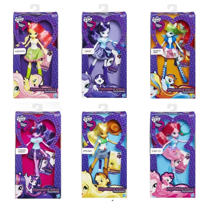 

Hasbro My Little Pony Equestriasesirls Twilight Sparkle Rainbow Dash Applejack Action Figures Movie Peripheral Birthday Present