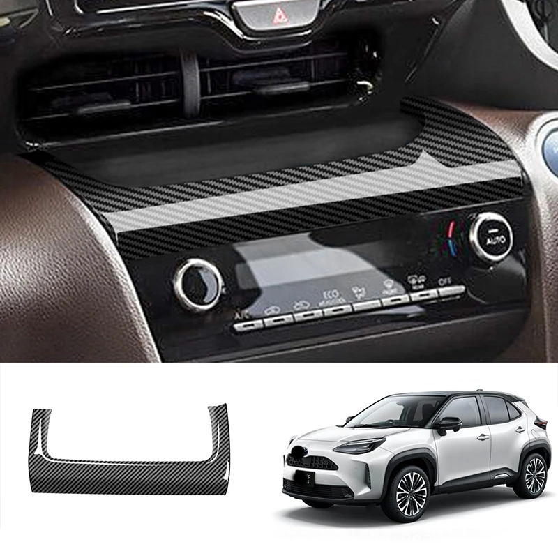 Car Instrument Air Conditioning Duct Panel Duct Center Air Outlet Decorative Frame for Toyota Yaris Cross 2020-2021 A