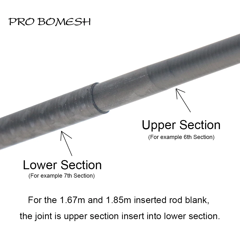 Pro Bomesh 1.67m 1.68m 1.82m 1.85m Xrays Wrap 4axis Wrap Carbon Fiber Travel Trout Rod Blank DIY Building Component Cane