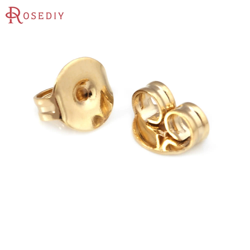 Bullet Butterfly Heart Round Cylinder Shape Stud Earring Back Brooch Stopper Jewelry Earring Making Diy Accessories Materials