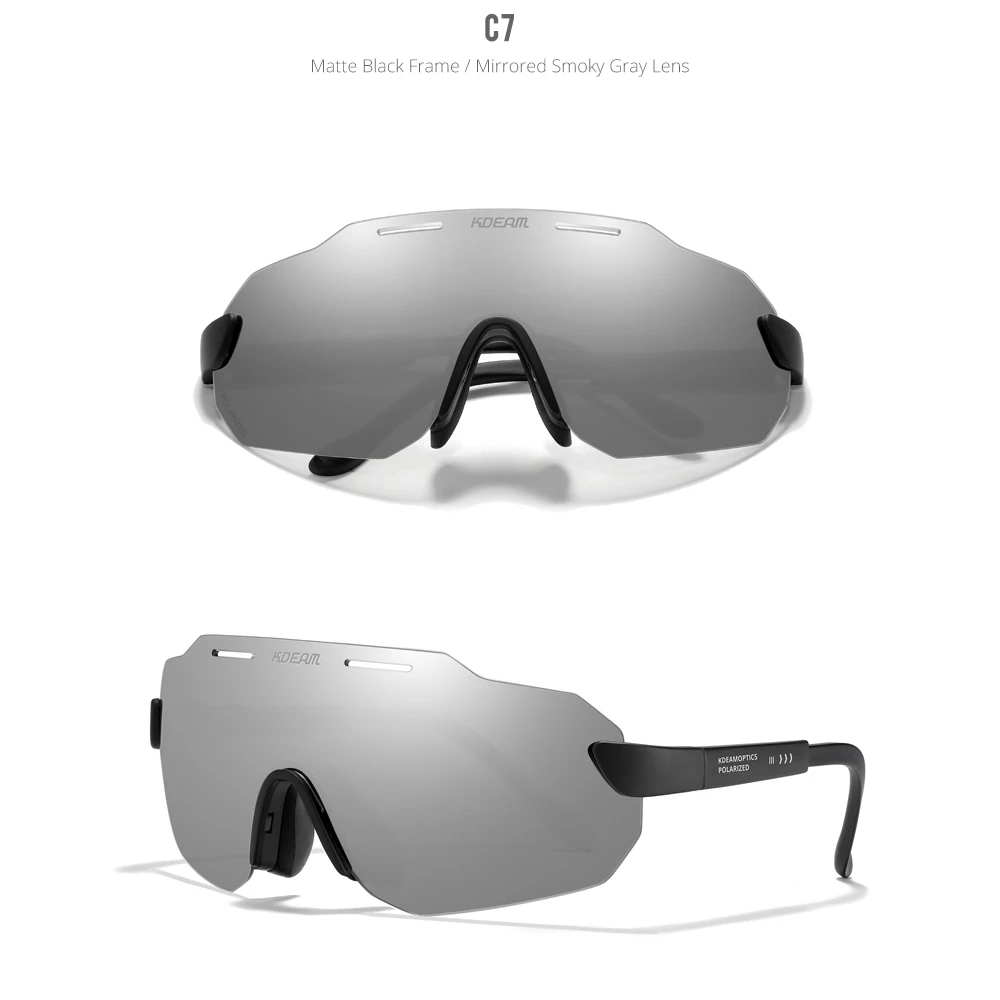 KDEAM Hohe-Ende Radfahren Gläser Ultra Licht TR90 Material Photochrome/Polarisierte Sonnenbrille Männer Einstellbare Tempel Länge – Detail 27