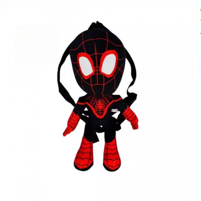 Hot Marvel Series Plush Toy Backpack Cartoon Spider-Man Creativity Stuffed Doll Bag Boys Birthday Gifts