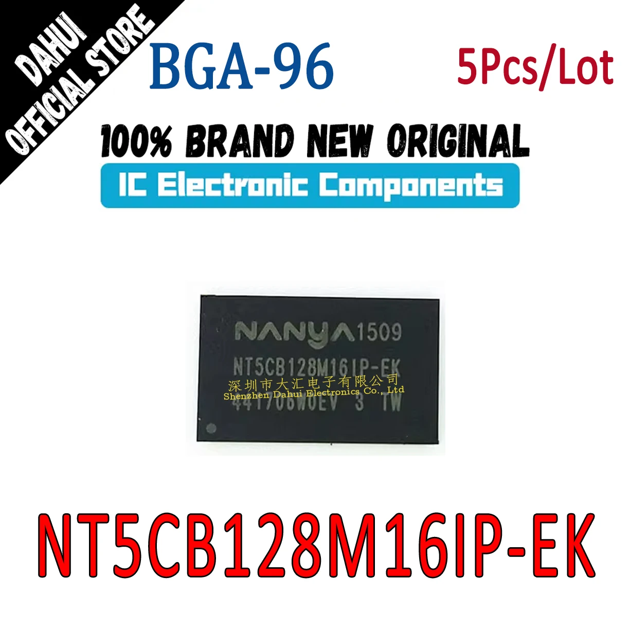 

5Pcs NT5CB128M16IP-EK BGA-96 Memory chip IC new original