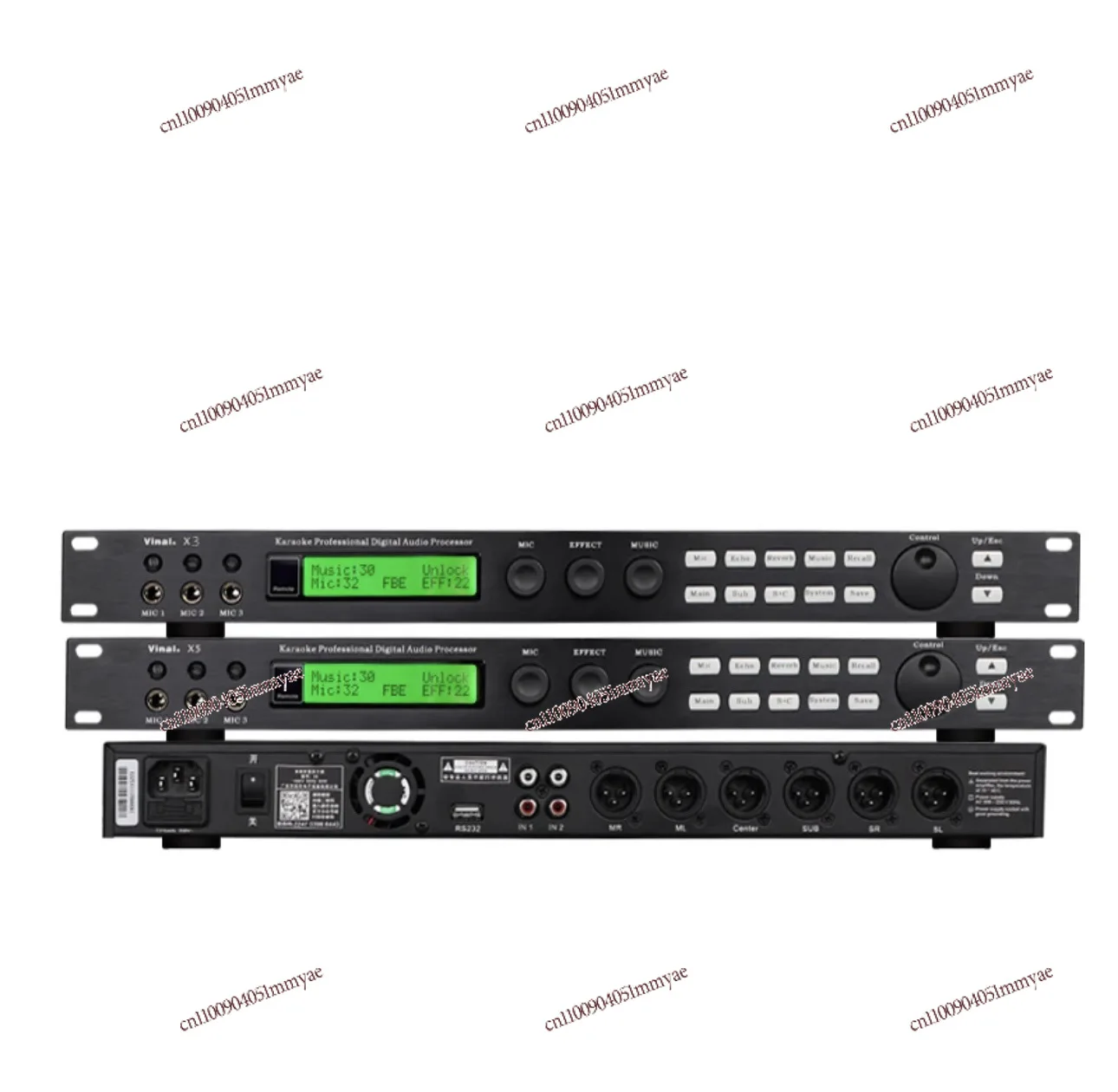 X5Deluxe Edition Universal Digital Audio Processor Home KTV Pre-effects Machine Anti-Feedback Anti-Howling Reverb Sound Effector
