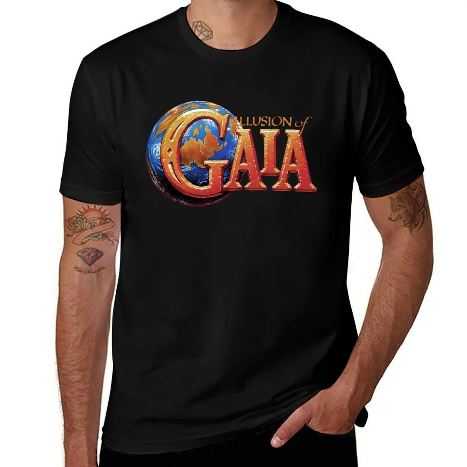 

Gaia Logo T-Shirt g man t shirts for men cotton tshirt 100% T-Shirt