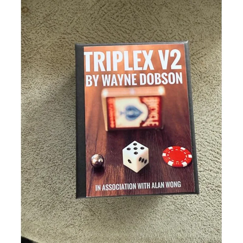 TRIPLEX V2 โดย Waybe Dobson และ Alan Wong Close up Magic Trick Mentalism Magic Magia Magie นักมายากล Prop อุปกรณ์เสริมภาพลวงตา