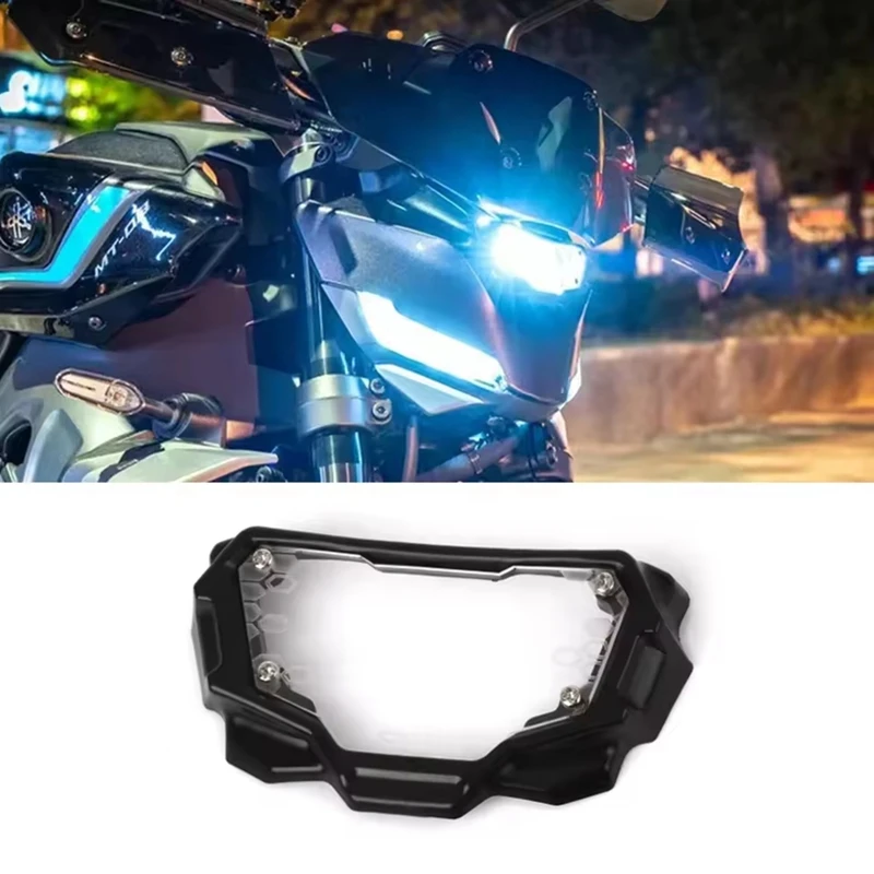 دراجة نارية العلوي حامي غطاء حماية الحرس غطاء المصباح الأمامي يناسب لياماها MT-09 MT09 2024 2025-A33K