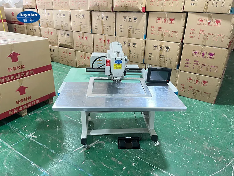 Raynian-4030G Programmable Pattern Flat-Bed Sewing Machine For Shoe Uppers Luggage Leather Industry Use-New Condition