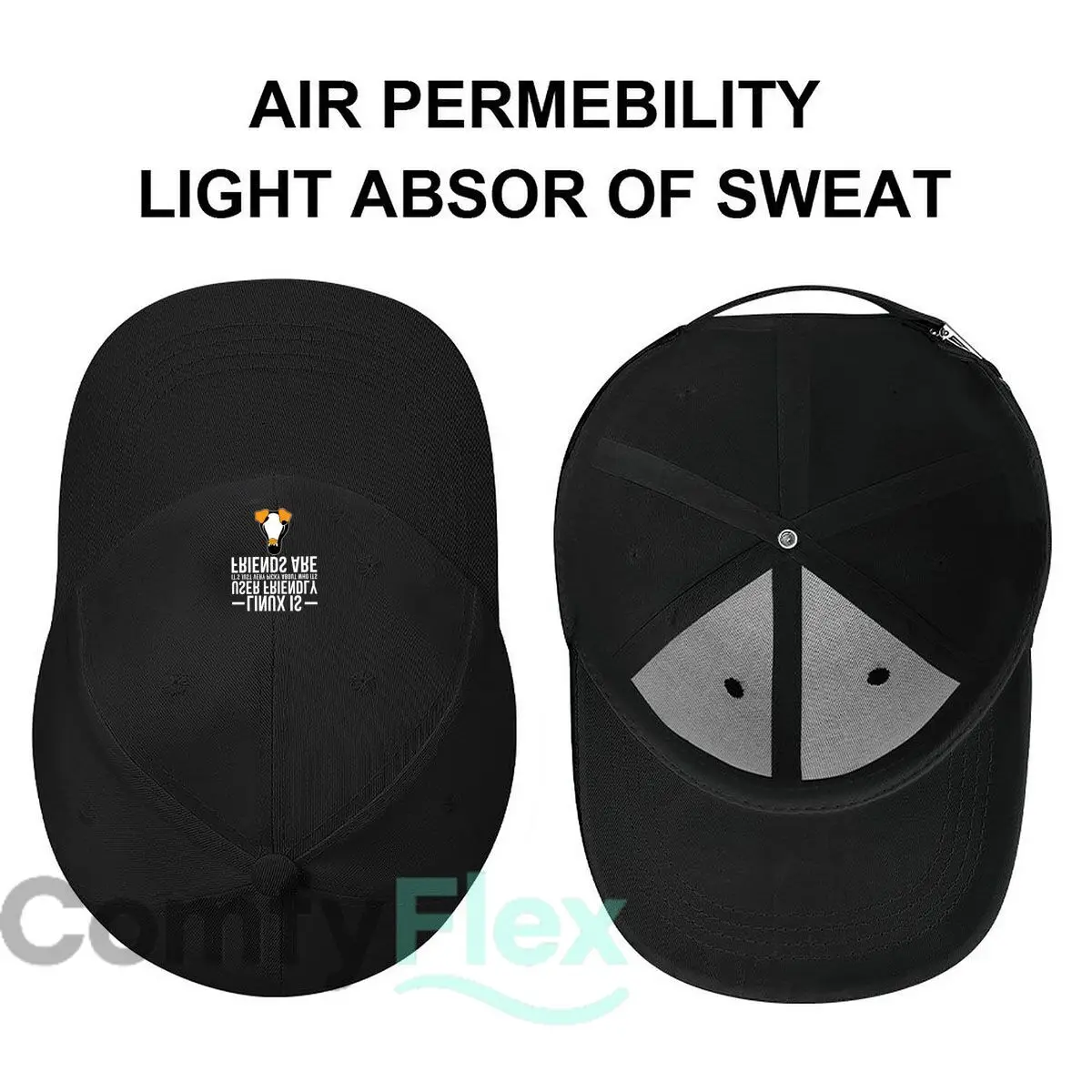 Linux Penguin Tech Open - Source Humor Design قبعة بيسبول عصرية للرجال قبعة Sunhat للسيدات للرياضات الخارجية