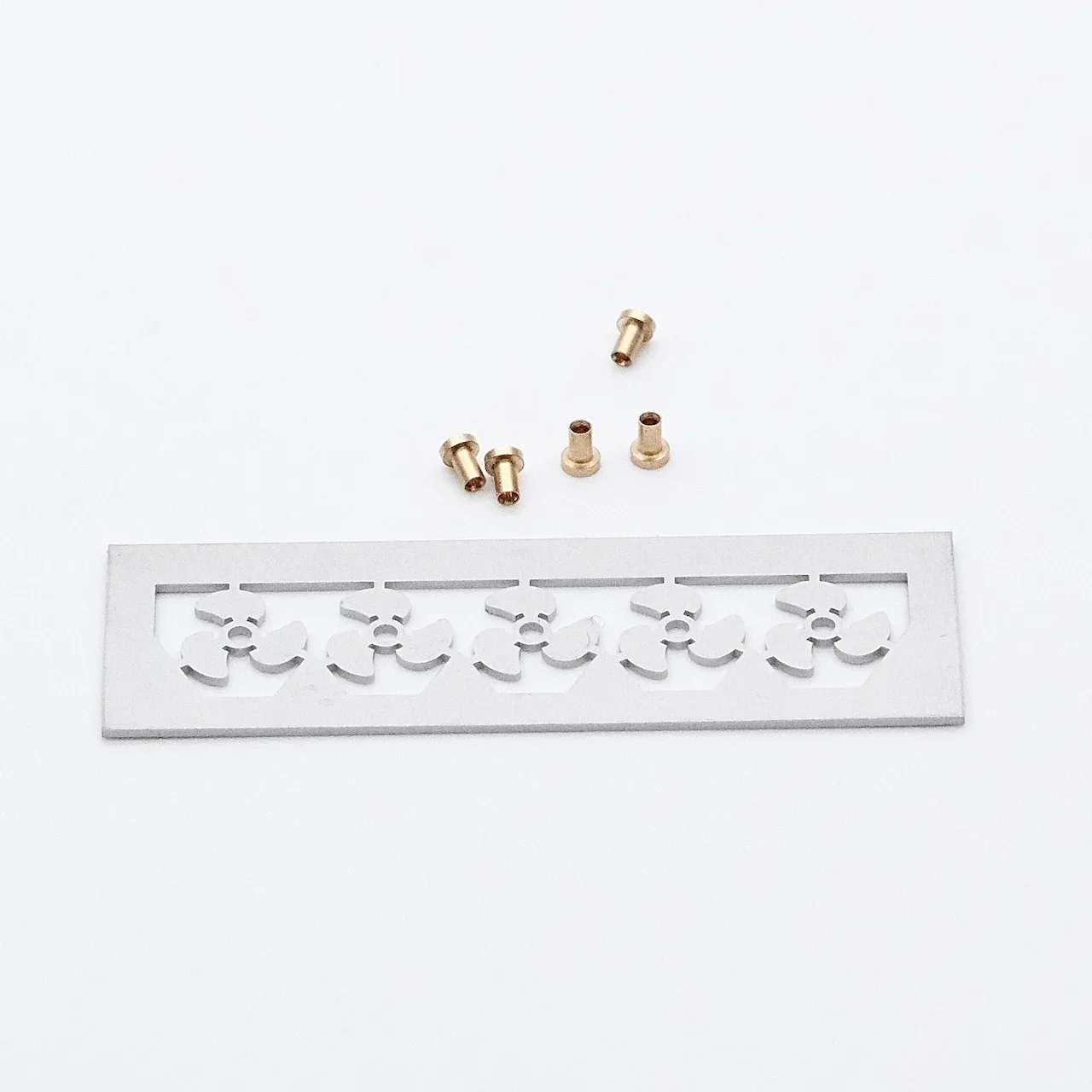 3.2mm Hollow Cup 0308 Motor DIY Smart Watch Computer Mini 0.6MM Brass Flange Shaft Sleeve Paddle Navigation Model Propeller