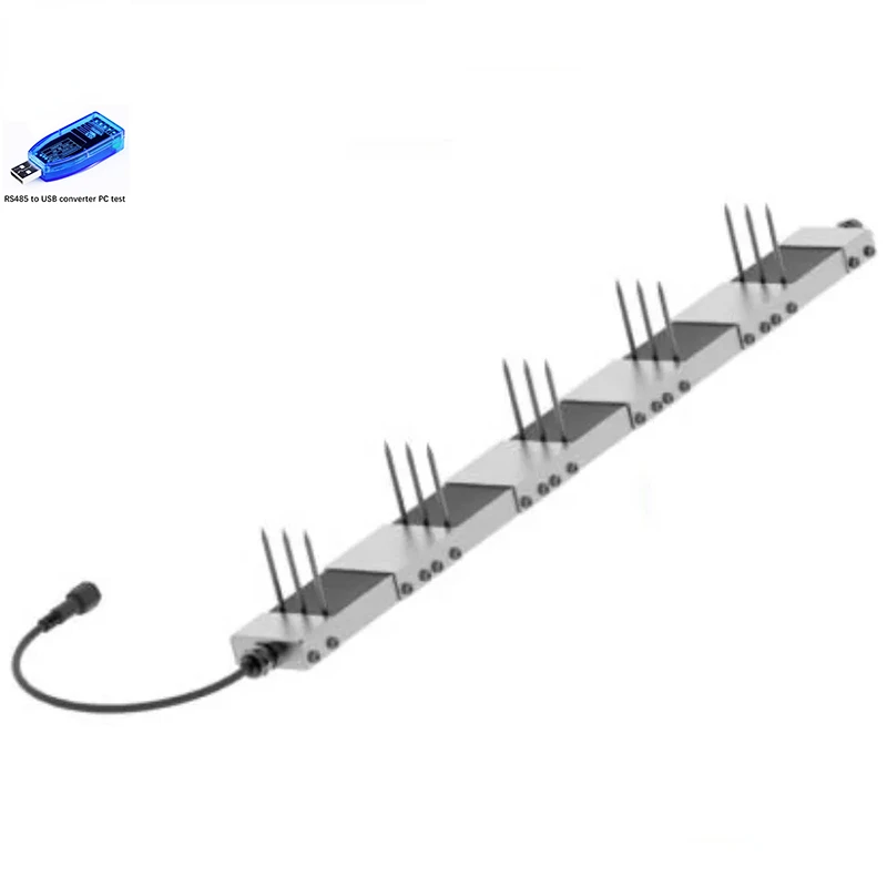 RS485 LORA LORAWAN GPRS 4G Five Layers 3 In 1 Soil Moisture And Temperature And EC Sensor