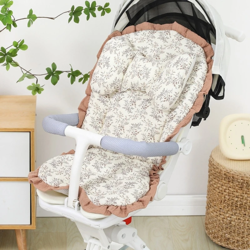 Universal Baby Strollers Pad With Removable Headrest For Comfortable Support And Shock Absorption For Infant