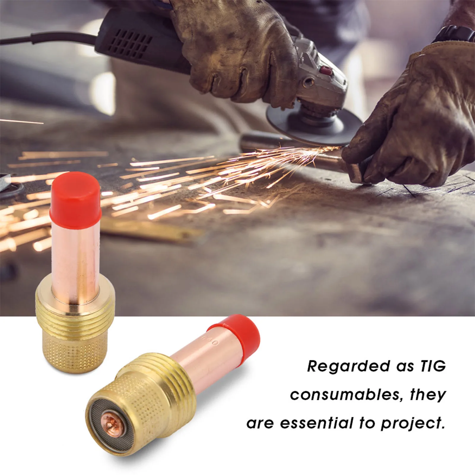 

50Pcs WP-17/18/26 TIG Welding Torch Consumables Kit Welding Nozzle Ceramic Cup Collet Welder Repair Replacement Accessories