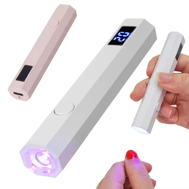 Handheld UV Light LED Nail Lamp Portable Mini Nail Dryer for Curing Gel Polish Nails