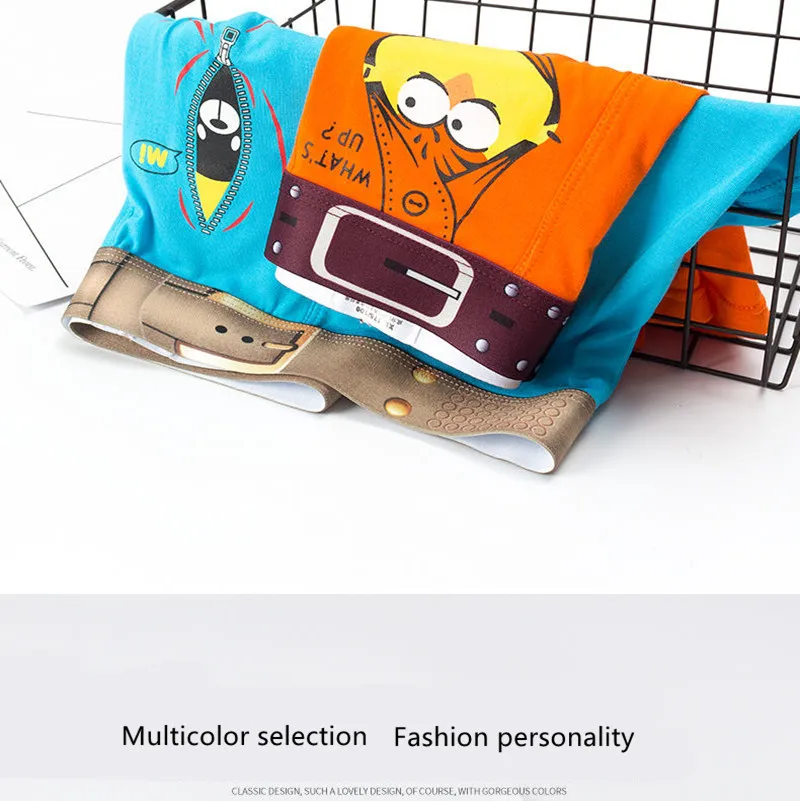 boxers homme Funny Cartoon boxer briefs man Modal Men\'s Panties Intimate Underwear male Bulge Pouch Underpants Men Pantys