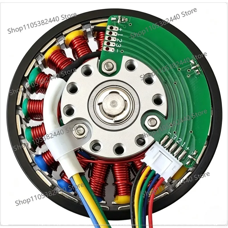 For 100W/200W Disc Permanent Magnet BLDC Motor 18N20P DC24V/36V, Brushless Motor with Hall Sensor
