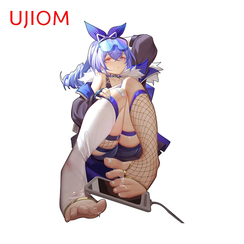 UJIOM Silver Wolf Sexy Feet Figure Wall Sticker Honkai Star Rail Seductive Sunscreen JDM Decal Exquisite Game Room Home Decor