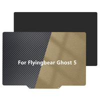 For Flyingbear Ghost 5 Hotbed Double Sided PEI PET PEO Build Plate 214x275mm Upgrade Carbon Fiber PEI Spring Steel Sheet