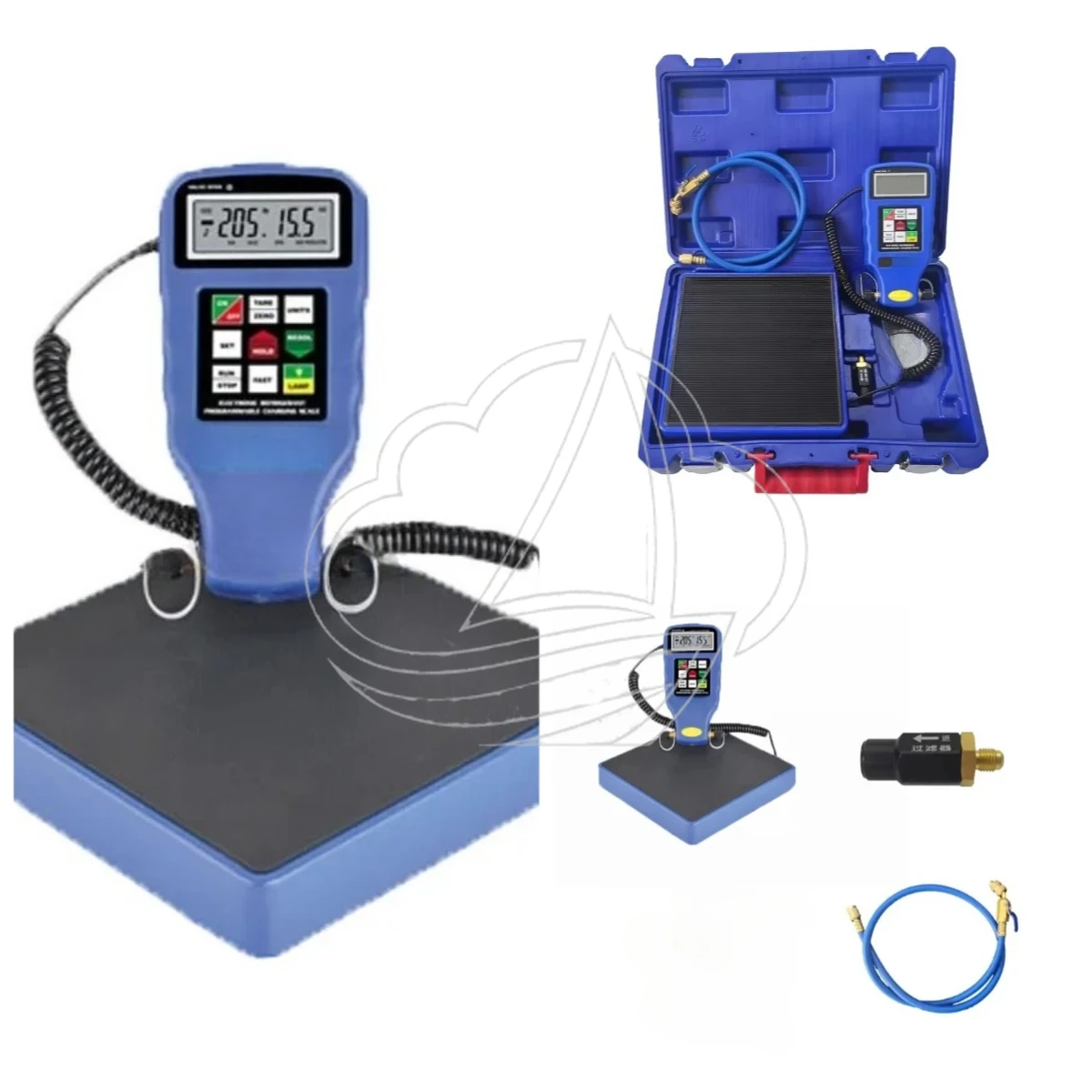 Automatic Programmable Refrigerant Scale RCS-N9030, 100KG High Precision Freon Filling Weighing Meter for HVAC Air Conditioning