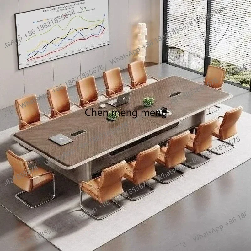 X188 Modern Luxury Conference Room Table Meeting Tables Conference Table Long Office Desk Furniture - view 2