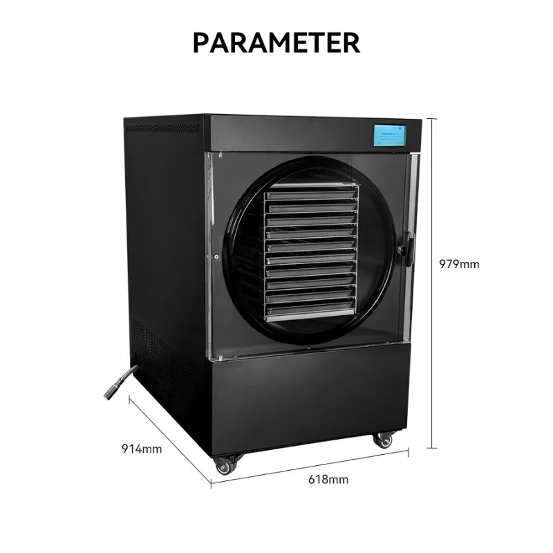 Home Commercial Freeze Dryer Combo 10 Trays 20KG Freezing Capacity Low Noise 65dB Lyophilizer Machine For Freshness Savings