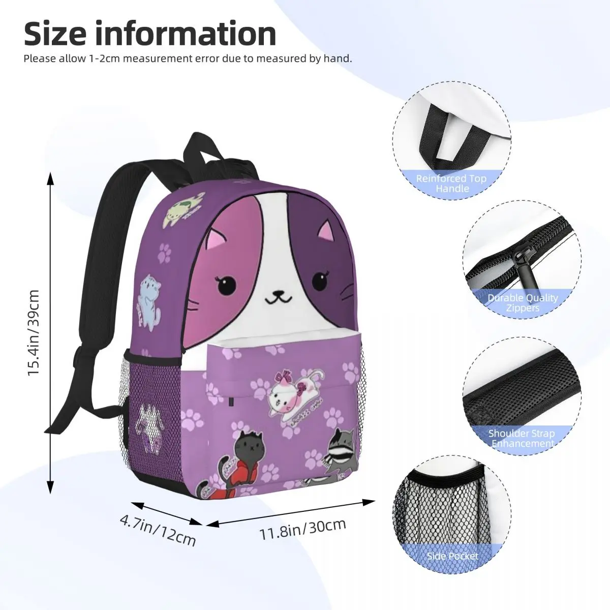 Aphmau Cat Fashion Children's Backpack School Bag Kids Boys Girls Kindergarten Student Schoolbag