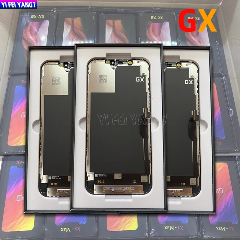 100% Guarantee GX OLED LCD For iPhone 13 X XS XR 11 12 XS MAX mini LCD Display Touch Screen Digitizer No Dead Pixel Replacement