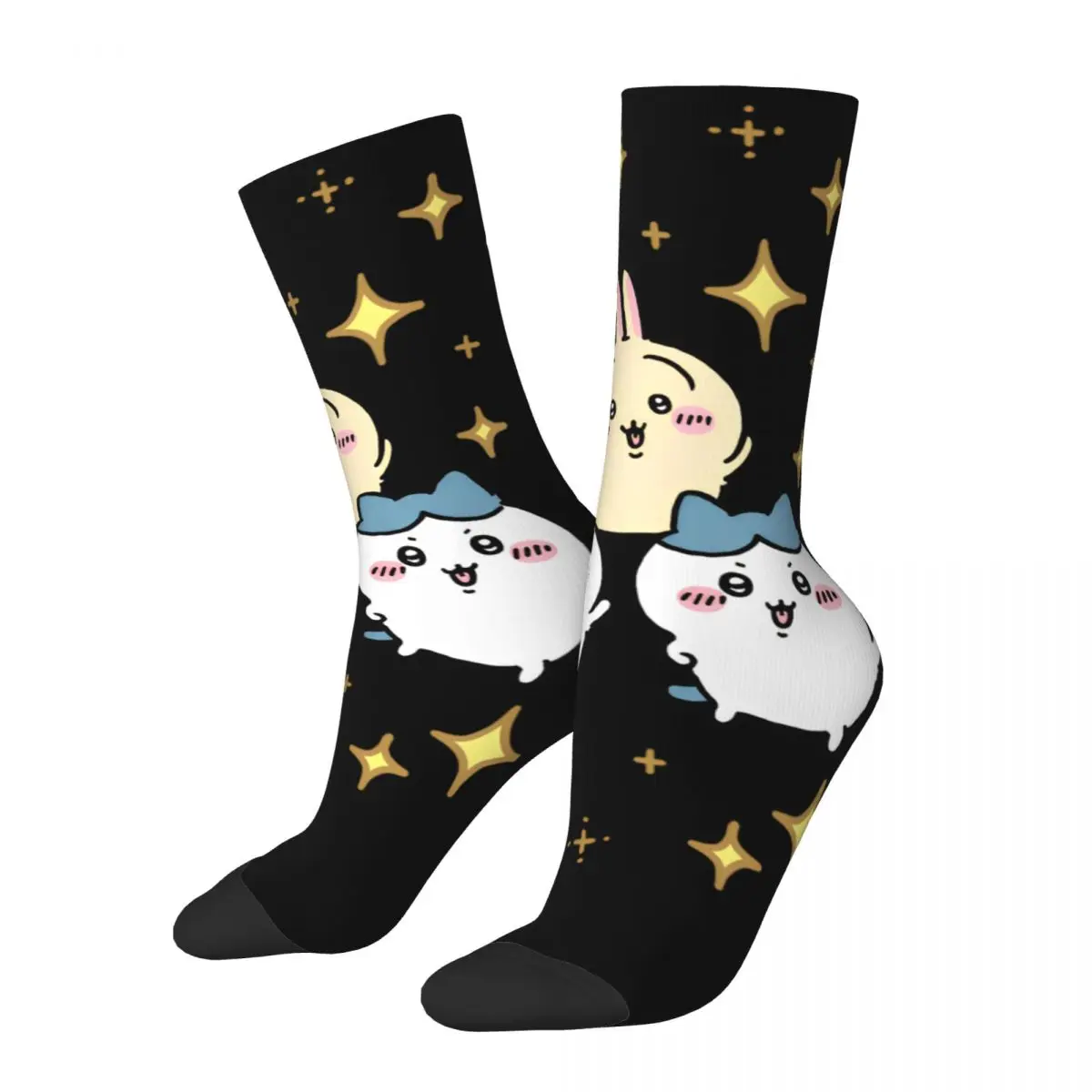 Girls Harajuku Socks Chiikawa Japanese Manga Accessories Super Soft Cute Socks Suit For Spring Autumn Winter