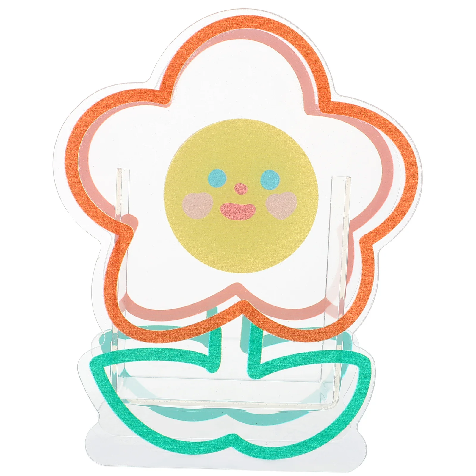 

Acrylic Pen Holder Flower Shape Stationery Organizer Desktop Storage Box Sundries Organizer Pencil Holder for Desk Office and