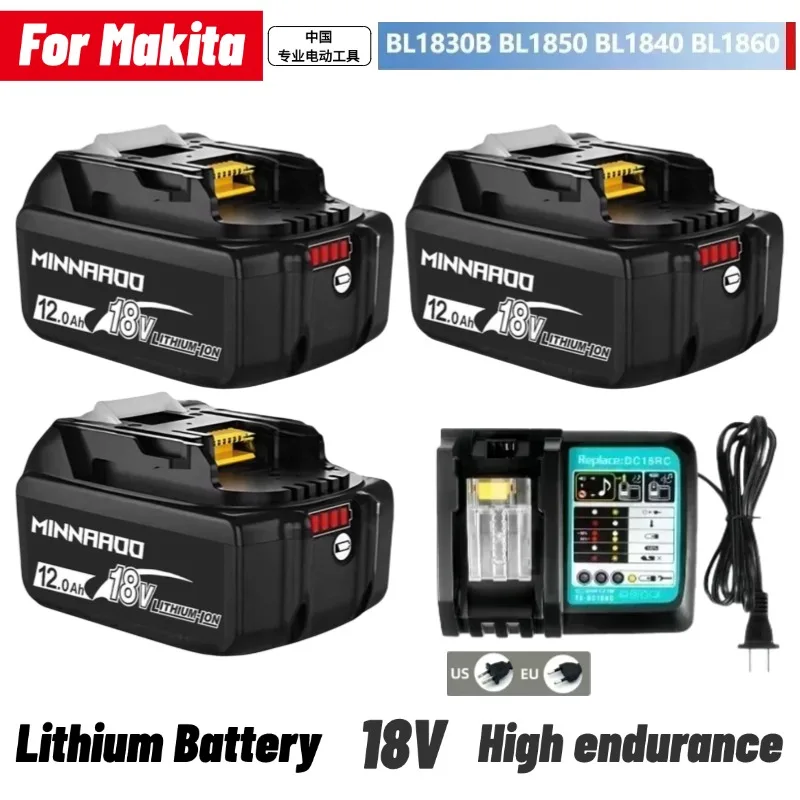 

For Makita 12.0Ah/8.0Ah lithium-ion battery replacement BL1830BBL1850B BL1815 BL1840B BL1860B LXT400 for Makita power tools