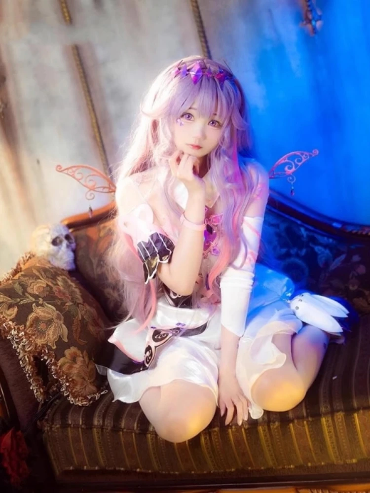 Koseki Bijou Cosplay Hololive EN Vtuber Anime Women Fashion Dress Uniform Role Play Clothing Halloween Party Costume Stock