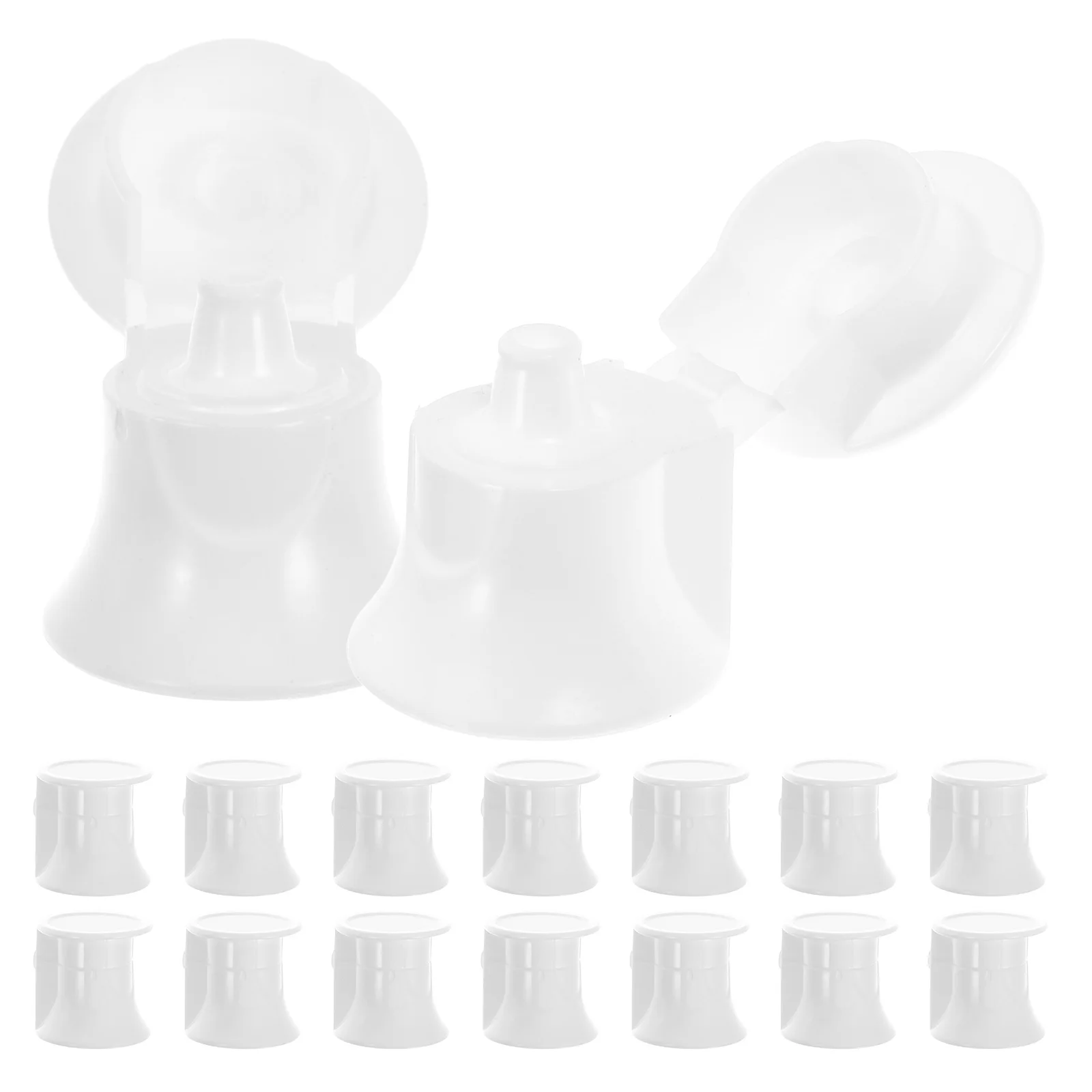 

50pcs Flip Plastic Caps Self Closing Toothpaste Caps Toothpaste Lids Squeezer Self Closing Travel Cover Paint Tube