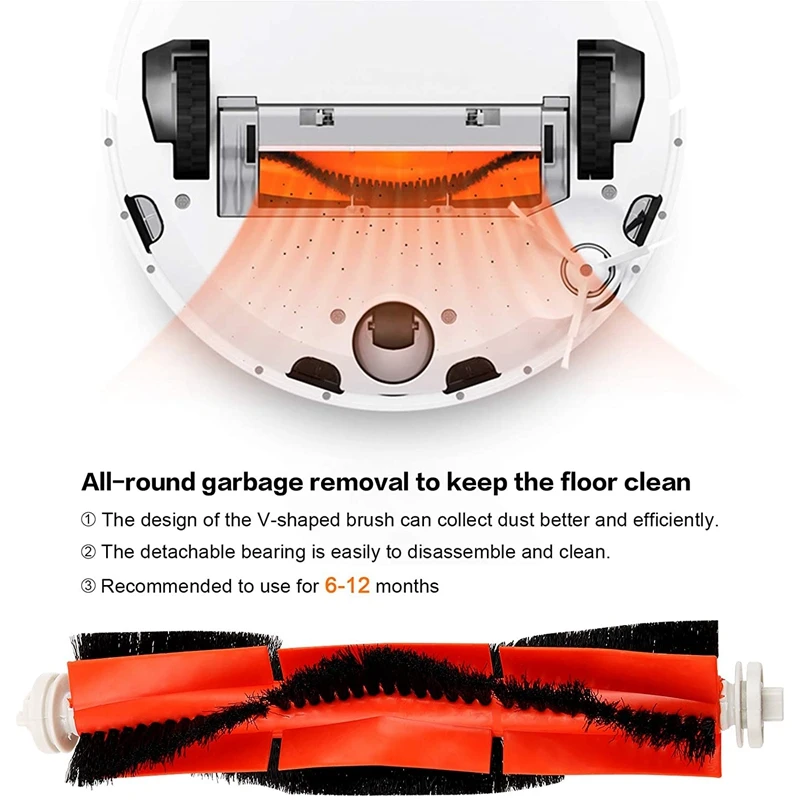 Kit d'accessoires pour robot Xiaomi Roborock, station d'accueil, brosse de rechange et livre pour aspirateur Xiaomi, S50, S51, S55, S5, 19 pièces