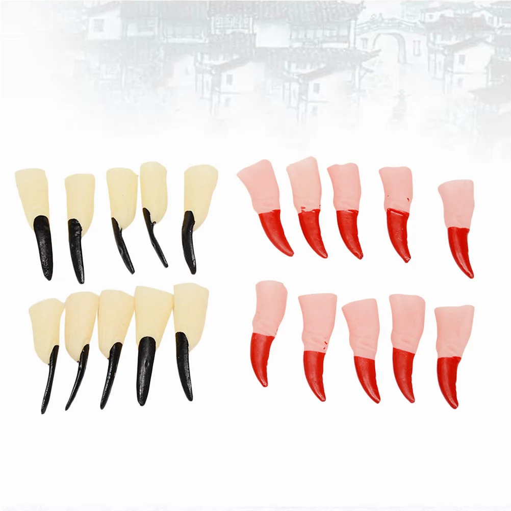 20 قطعة الساحرة وهمية إصبع الرعب مسمار تصميم حجم واحد يناسب معظم هالوين حفلة تنكرية خدعة الدعائم الديكور لشريط منزل الأشباح