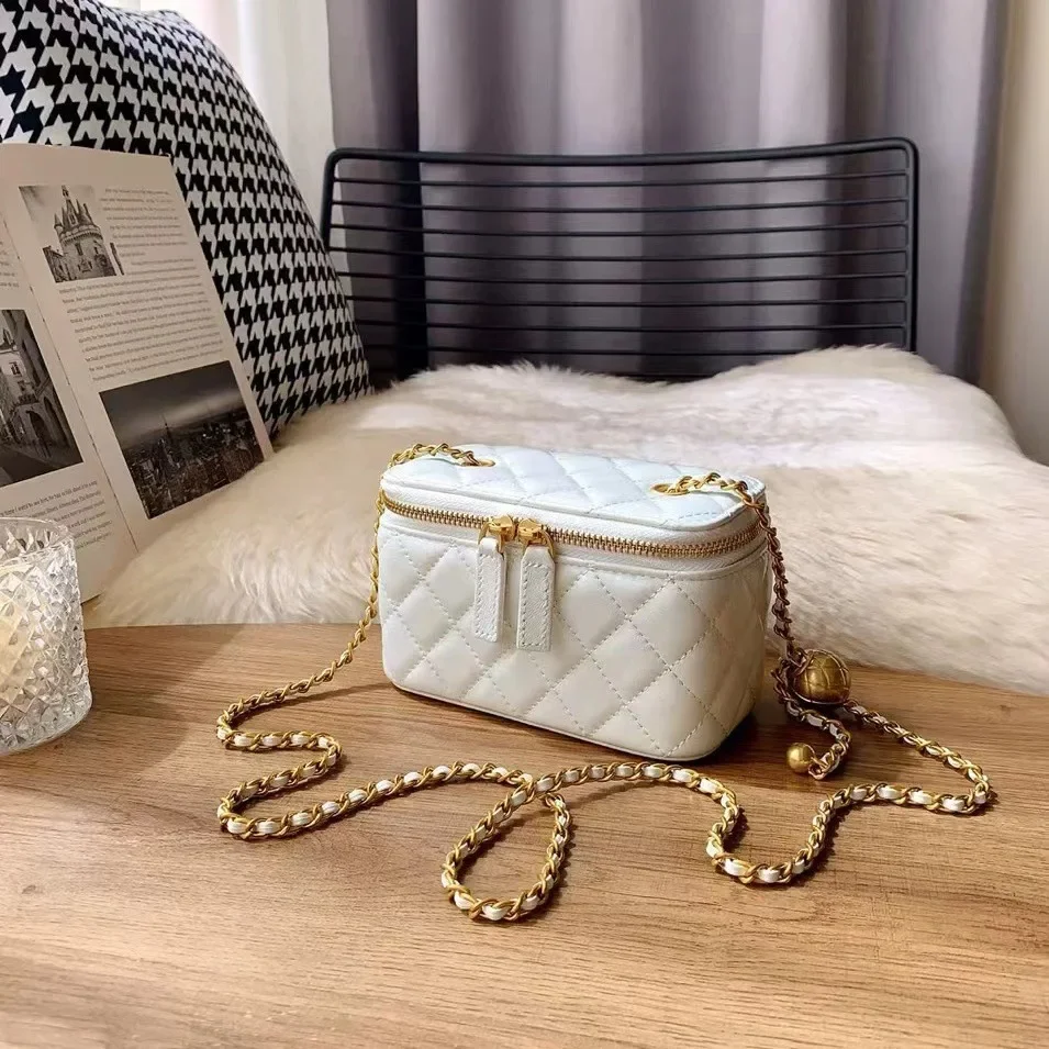 الربيع الصيف تويد نمط جلد طبيعي المرأة حقيبة كروسبودي صغيرة جديدة 2024 نموذج صندوق أحمر الشفاه حقيبة سطح ناعم من الصين #1